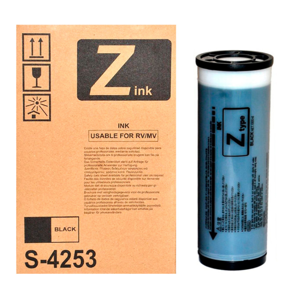 Riso Rz Tinta Riso RZ S-4253 OEM Negra – International Technics Graphics